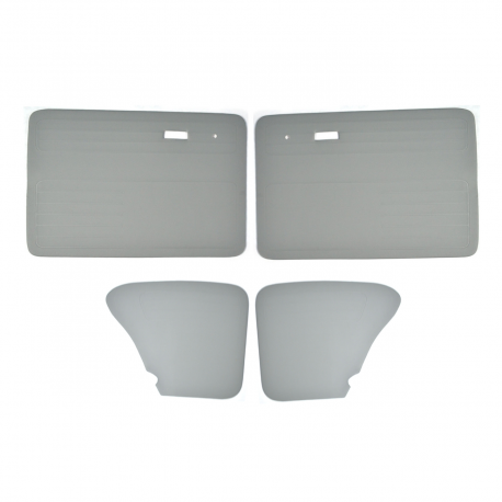 Juego de 4 Tapas Acolchadas de Puertas y Paredes Color Gris para VW Sedan 1600, 1600i