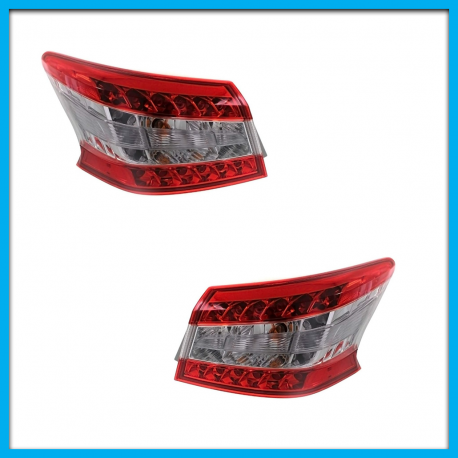 Juego de 2 Calaveras Exteriores para Sentra B17 Diforza con Arnés y Luz LED