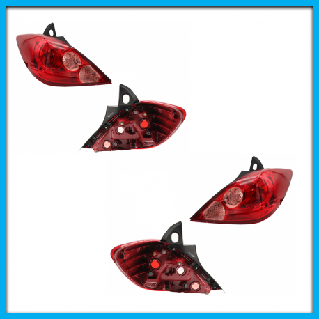 Juego de 2 Calaveras para Tiida Hatchback DEPO sin Arnés