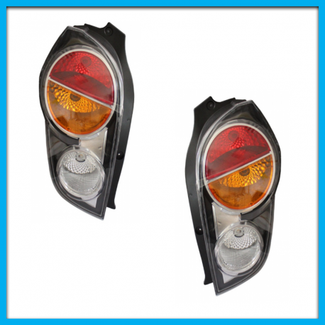 Juego de 2 Calaveras para Spark Clásico Diforza con Marco Negro y Arnés