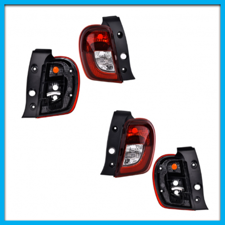 Juego de 2 Calaveras para March DEPO en Tono Oscuro sin Focos