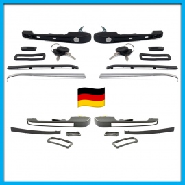 Juego de 4 Manijas de Puerta para Atlantic, Caribe, Jetta A2, Golf A2, Corsar Bruck