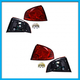 Juego de 2 Calaveras para Sentra B15 DEPO Roja con Arnés