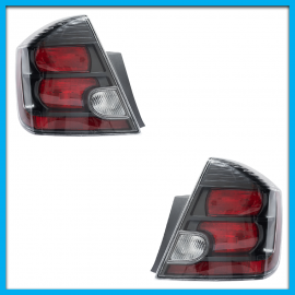 Juego de 2 Calaveras para Sentra SE-R B16 DEPO con Fondo Negro y Arnés