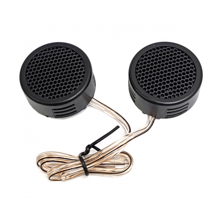 Par de Tweeters Mini Negros con Base Tunix