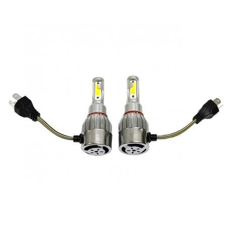 Par de Focos LED H4 Bicolor Amarillo y Blanco Tunix