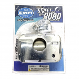 Portafilro de Aire Rectangular Cromado EMPI para VW Sedan 1600, Combi 1600, Safari, Brasilia