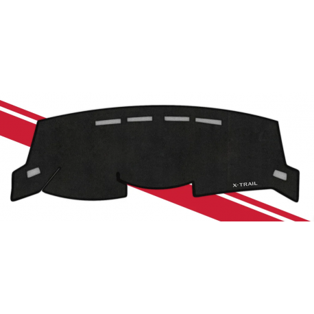 Cubre Tablero de Alfombra Color Negro con Bordado para X-trail