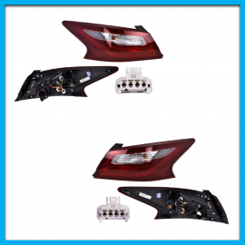 Juego de 2 Calaveras Exteriores para Altima L33 DEPO con Arnés