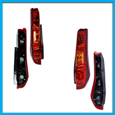 Juego de 2 Calaveras para X-Trail DEPO con Reversa Ámbar sin Arnés