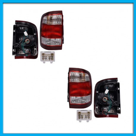 Juego de 2 Calaveras para Pathfinder DEPO en Rojo y Blanco con Arnés