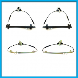 Juego de 4 Elevadores de Vidrio de Puertas Delanteras y Traseras para Golf A2, Jetta A2 Bruck