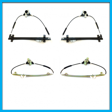 Juego de 4 Elevadores de Vidrio de Puertas Delanteras y Traseras para Golf A2, Jetta A2 Bruck