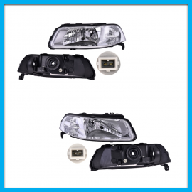 Juego de 2 Faros Principales para Pointer G3 DEPO con Fondo Cromado sin Focos