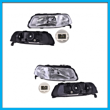 Juego de 2 Faros Principales para Pointer G3 DEPO con Fondo Cromado sin Focos