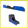 Kit de Consola Central y Revistero de Madera para VW Sedán con Forro de Vinil Azul y Negro
