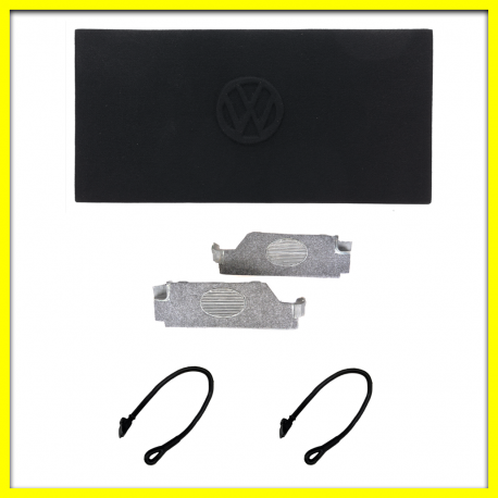 Kit de Tapas de Bocinas Laterales, Tapa Trasera Negra de Bocinas y Ligas Sujetadoras para Caribe