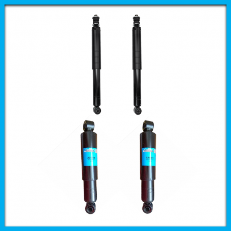 Juego de 4 Amortiguadores Hidráulicos de Suspensión Delantera y Trasera Boge para VW Sedan 1500, 1600, 1600i, Safari, Brasilia