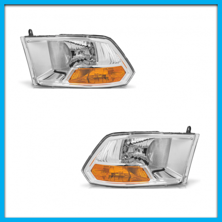 Juego de 2 Faros Principales para Ram Eagle Eyes con Direccional Ámbar