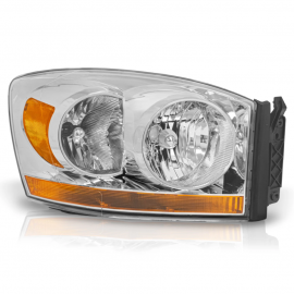 Faro Principal Derecho Cromado con Cuarto y Reflejante Ámbar Eagle Eyes para Ram