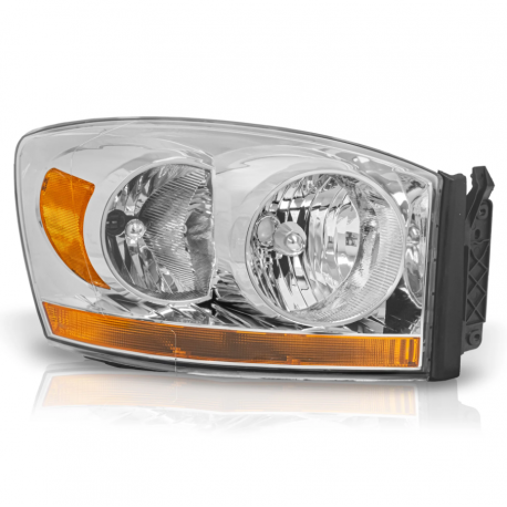 Faro Principal Derecho Cromado con Cuarto y Reflejante Ámbar Eagle Eyes para Ram