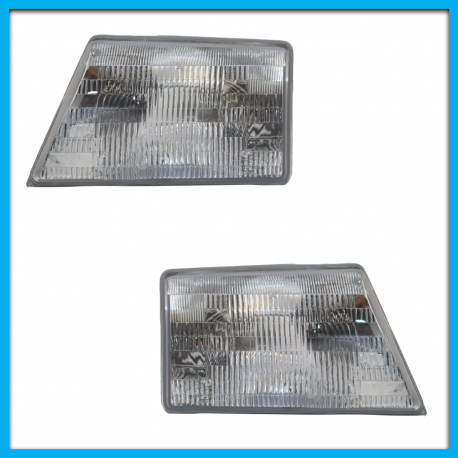 Juego de 2 Faros Principales para Ranger Eagle Eyes con Mica Rayada