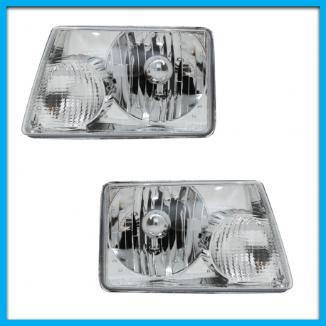 Juego de 2 Faros Principales para Ranger USA Eagle Eyes Cromado