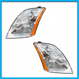 Juego de 2 Faros Principales para Sentra B16 Eagle Eyes con Reflejante Ámbar y Arnés