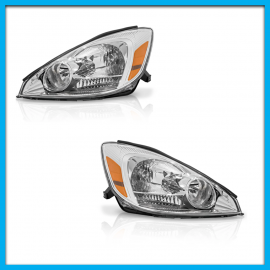 Juego de 2 Faros Principales para Sienna Eagle Eyes con Fondo Cromado y Reflejante Ámbar