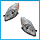Juego de 2 Faros Principales para Yaris Hatchback Eagle Eyes Cromado con Reflejante Ámbar