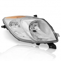Faro Principal Izquierdo Cromado con Direccional Ámbar Eagle Eyes para Yaris Hatchback
