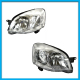 Juego de 2 Faros Principales para Chevy C3 DEPO con Fondo Cromado