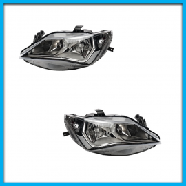 Juego de 2 Faros Principales para Ibiza DEPO de Dos Focos con Ajuste Eléctrico y Manual