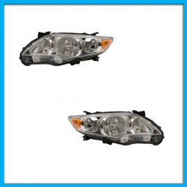 Juego de 2 Faros Principales para Corolla Eagle Eyes sin Focos con Reflejante Ámbar