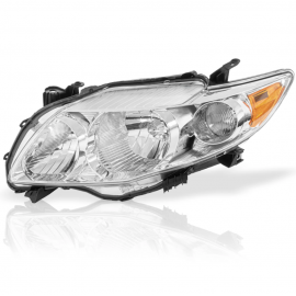 Faro Principal Izquierdo Cromado con Reflejante Ámbar Eagle Eyes para Corolla