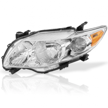 Faro Principal Izquierdo Cromado con Reflejante Ámbar Eagle Eyes para Corolla