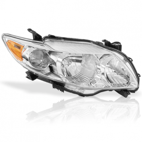 Faro Principal Derecho Cromado con Reflejante Ámbar Eagle Eyes para Corolla