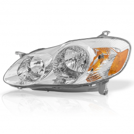 Faro Principal Izquierdo Cromado con Reflejante Ámbar Eagle Eyes para Corolla CE, LE