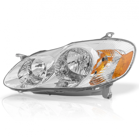 Faro Principal Izquierdo Cromado con Reflejante Ámbar Eagle Eyes para Corolla CE, LE