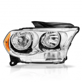 Faro Principal Derecho Cromado con Direccional Ámbar Eagle Eyes para Durango