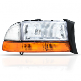 Faro Principal Derecho con Mica Rayada y Cuarto Ámbar Eagle Eyes para Durango, Dakota