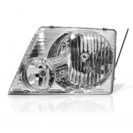 Faro Principal Izquierdo con Fondo Cromado Rayado sin Focos Eagle Eyes para Explorer