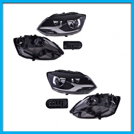 Juego de 2 Faros Principales para Crossfox DEPO Manual con Fondo Negro