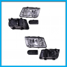 Juego de 2 Faros Principales para Jetta A4 DEPO con Cuarto Blanco