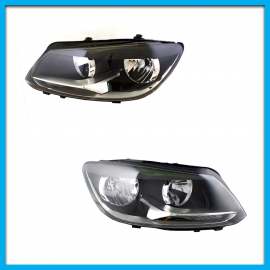 Juego de 2 Faros Principales para Caddy Auto Magic con Fondo Negro