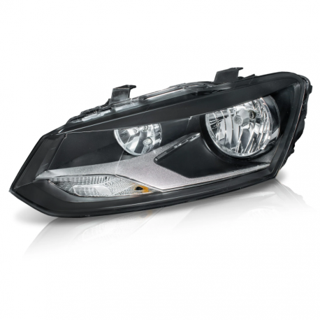 Faro Principal Izquierdo con Fondo Negro y Doble As Auto Magic para Vento, Polo