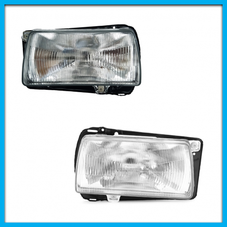 Juego de 2 Faros Principales para Jetta A2 Auto Magic Rayados
