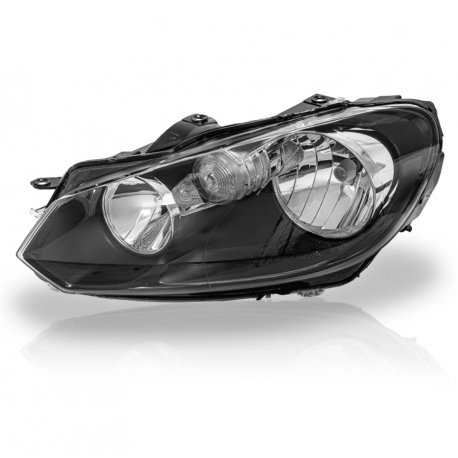 Faro Principal Izquierdo Eléctrico con Fondo Negro Auto Magic para Golf A6