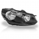 Faro Principal Derecho Eléctrico con Fondo Negro Auto Magic para Golf A6