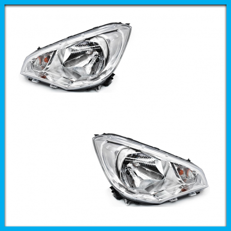 Juego de 2 Faros Principales para Attitude, Mirage G4 Auto Magic con Fondo Cromado